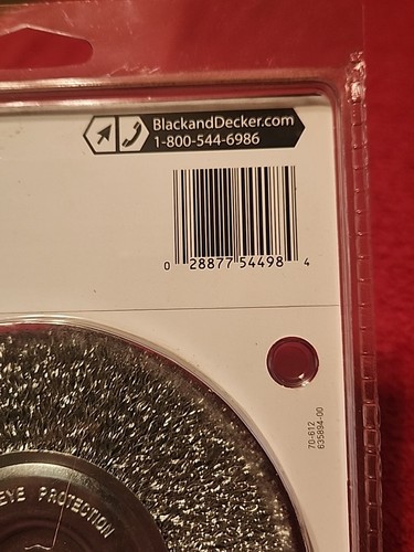Black & Decker # 70-612 5" Coarse Wire Wheel 1/2" Arbor NEW - Picture 8 of 9