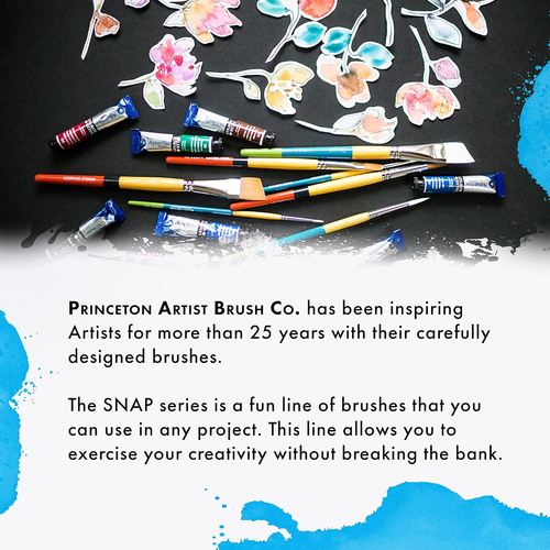 9850R-20 Taklon round Snap Brush, Size 20, White - Picture 7 of 7