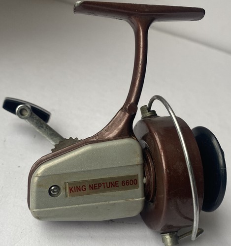 Vintage Spinnrolle King Neptune 6600 Japan Mid Century funktioniert - Bild 2 von 7