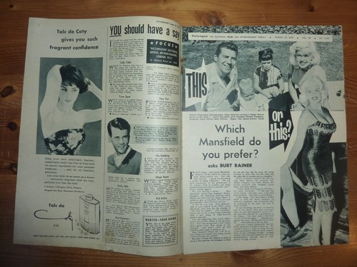 PICTUREGOER Band 38 Nr. 1262 29. August 1959 Dirk Bogarde Cover Jayne Mansfield - Bild 2 von 9