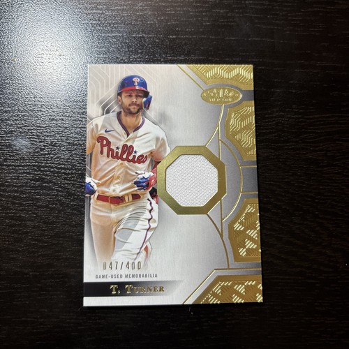 2023 Tier One Baseball Trea Turner Game Used Patch /400 Phillies 