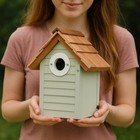 Bird Houses for Outside Clearance with Stainless Steal Guard, Shingle Roof Cedar
