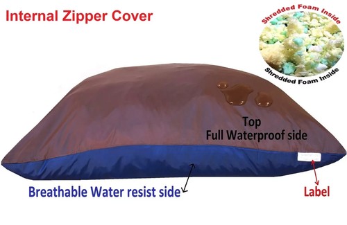 Dogbed4less Orthopedic Gel Memory Foam Pet Sofa Lounge Bed with Waterproof Liner - Picture 14 of 42