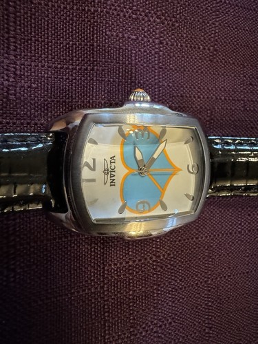 Reloj Invicta Lupah Race Corazón 25026 Tono Plateado/Banda Cuero Negro Batería Nueva - Imagen 9 de 24