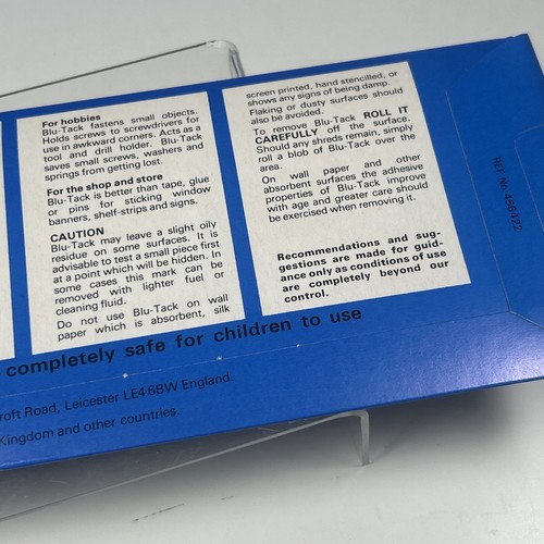 De colección Bostik Blu Tack Original Azul Pegajoso Reutilizable NUEVO SELLADO Prop School - Imagen 9 de 16