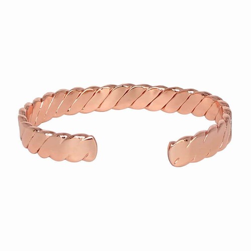 Twist Gorgeous Pure Copper Magnetic Bracelet Pain Relief Balance Energy Cuff RX - 第 5/12 張圖片