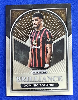 Dominic Solanke 2023-24 Panini Prizm Premier League BRILLIANCE #15 BOURNEMOUTH
