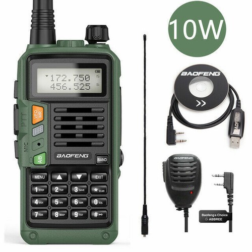 BAOFENG UV9R 10W 2800MAH TRI BAND VHF UHF 2 WAY WALKIE TALKIE RADIO DE MANO - Imagen 19 de 19
