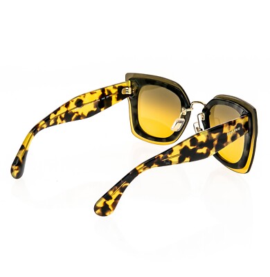 MIU MIU REVEAL 04R Square Runway Oversized Sunglasses MU04RS