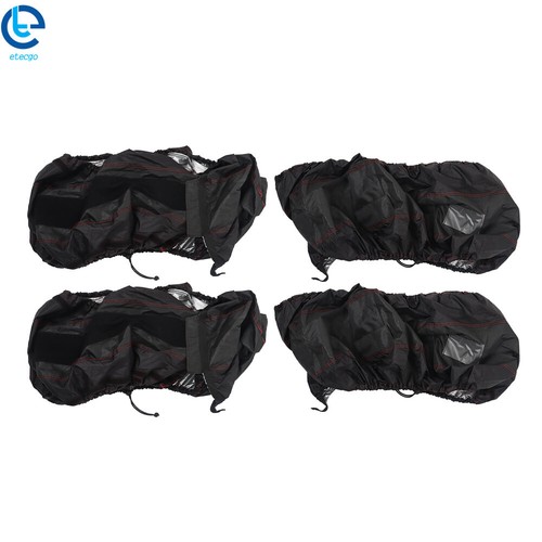 New Package Of 4 Black With Black Handle 600D For 22“-31” Tyre Bags Tyre - Picture 19 of 19