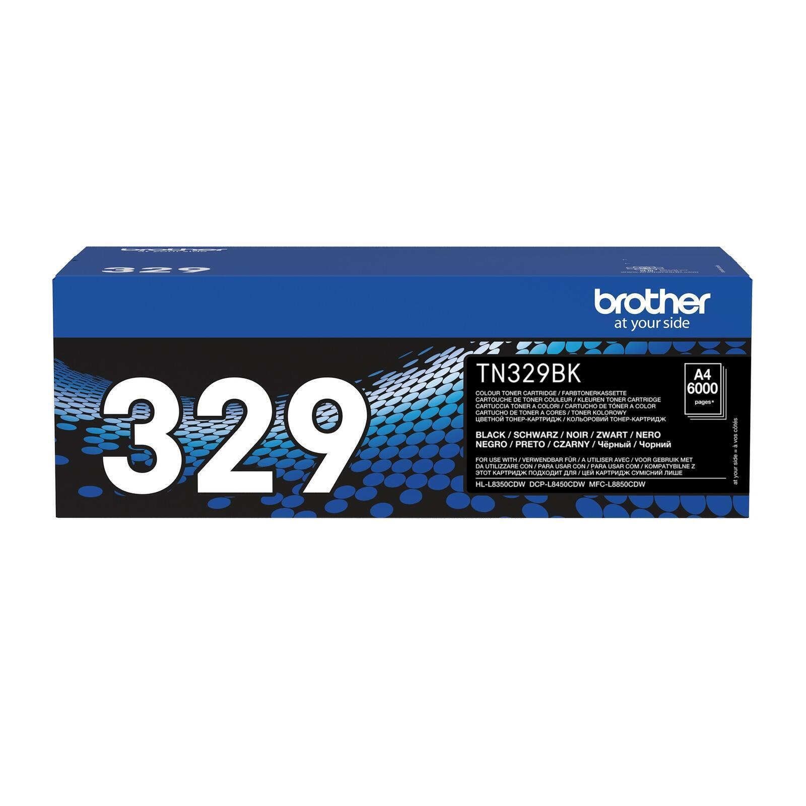 Оригинальный тонер Brother TN329BK schwarz 6.000 мл (TN-329BK)