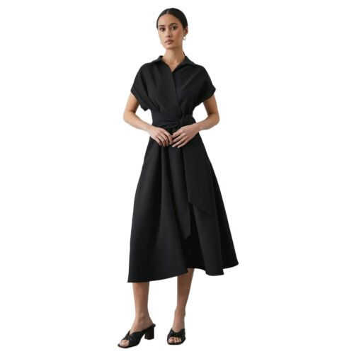 Principles Womens/Ladies Front Tie Midi Dress (DH6407) - Picture 1 of 6
