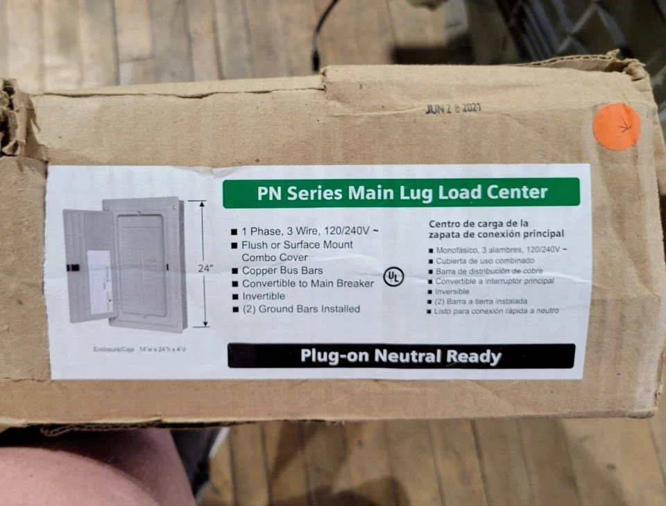 Siemens PN Series Main Lug Load Center 150A 20Space 1PH 3W 120/240V PN2040L1150C - Image 3 of 4