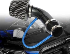 3'' Car Cool Air Intake Kit Filter Induction Pipe w/ Aluminium Low Hose & Clamp