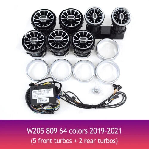 For Mercedes Benz C Class W205 GLC X253 Air Vent LED Ambient Light Kit 2019-2021 - Picture 1 of 11
