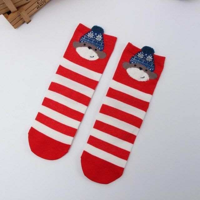 Christmas Cotton Socks Xmas Gifts Christmas Decorations Warm Gifts For Family - Picture 28 of 47