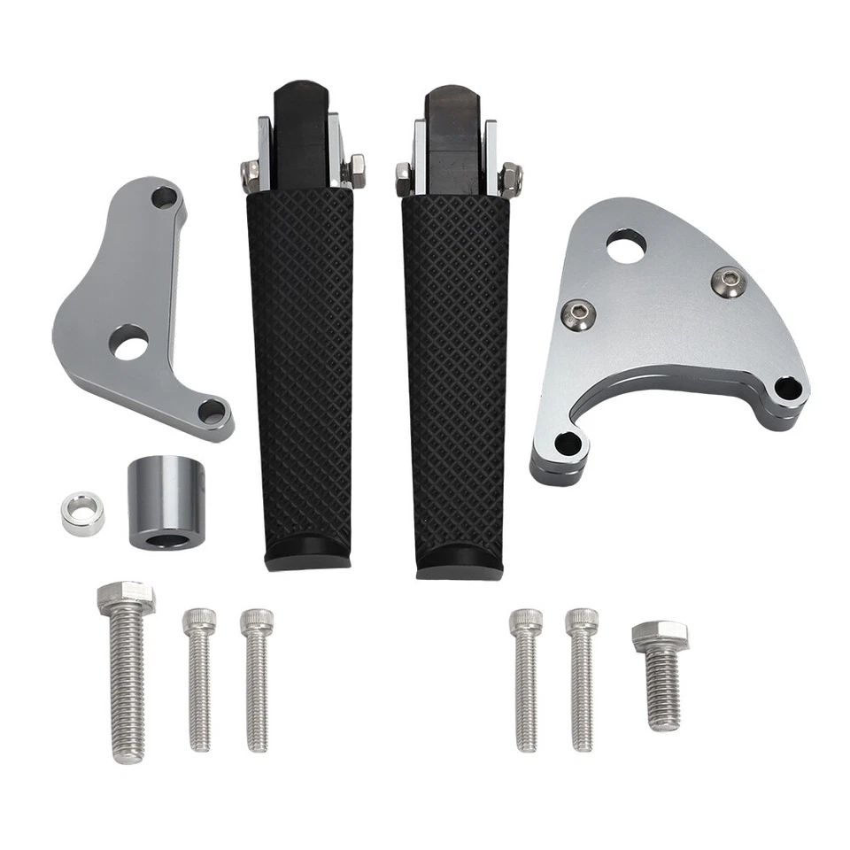 Para Yamaha FJR1300 estriberas plegables de carretera reposapiés y placas de montaje de aluminio Foto 2 de 4