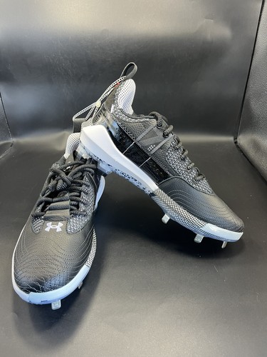Under Armour Harper 7 Low ST HOVR Black Baseball Cleats 3025582-001 Men's Sz 8.5 - Picture 3 of 5