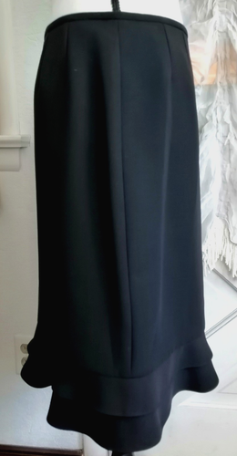 Tahari ASL Black Skirt Raffle Hems Women Size 6 Office School Career NWT Preppy - Picture 3 of 3