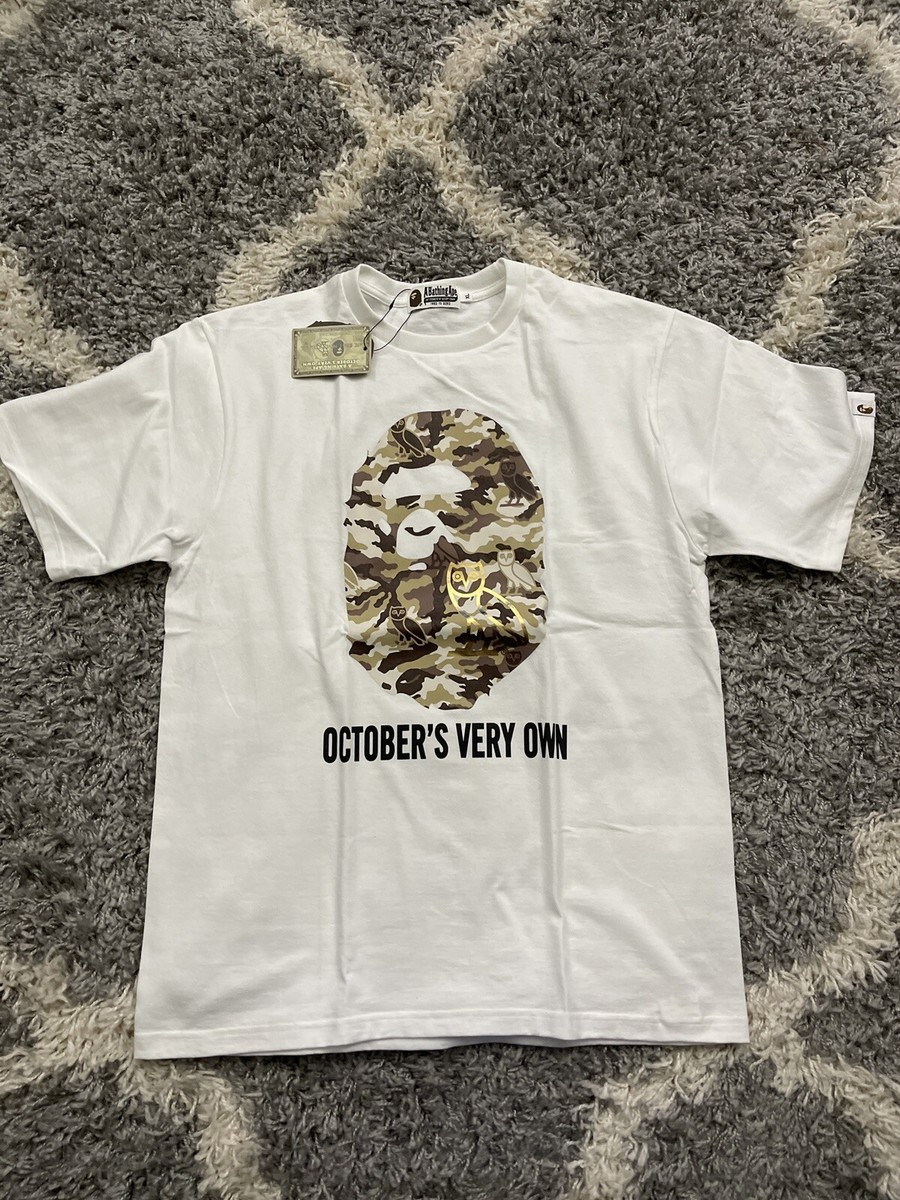 OVO Octobers Very Own x Bape A Bathing Ape TShirt Sz XL NWTs
