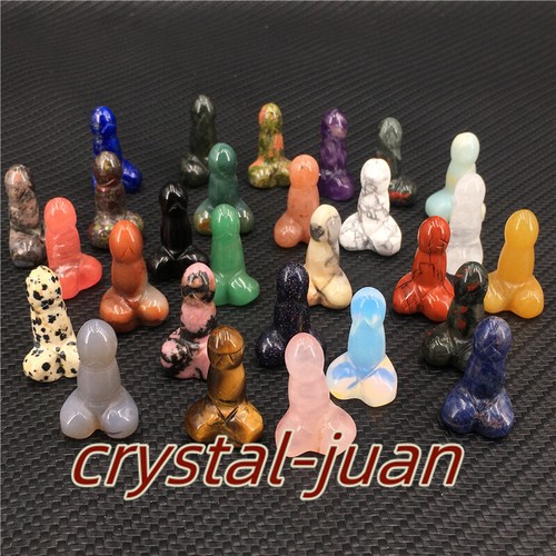 A lot of Quartz Crystal skull Penis,ball,Obelisk ,heart,coffin, Moon  Wholesale - Picture 119 of 129