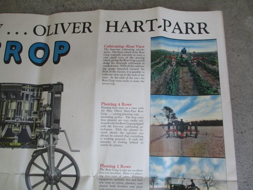 OLIVER TRACTOR FARM EQUIPMENT SALES COMPANY FLYER EARLY 1930'S      22" X 34''+ - Picture 6 of 13