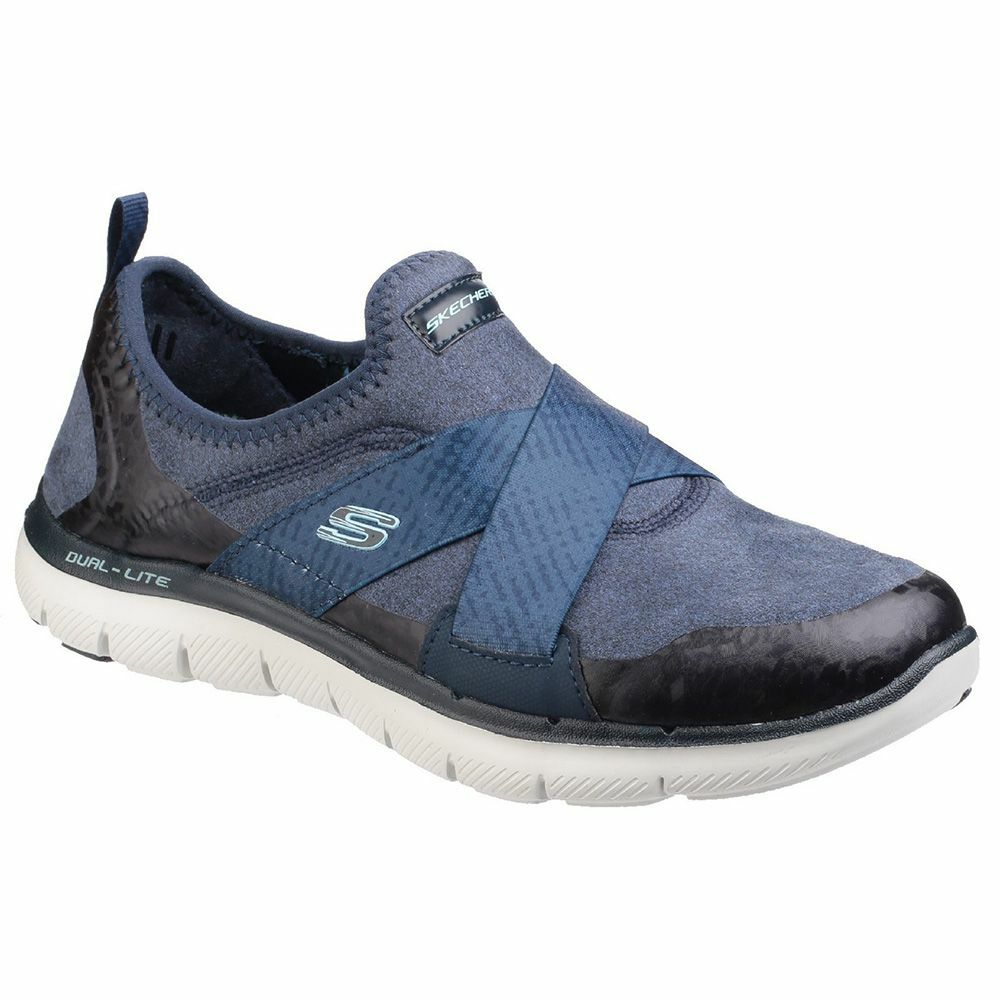 Skechers Flex Appeal 2.0 Bright Ojos para Mujer Azul Marino entrenador promociones Skechers Flex Flex Flex Appeal 2.0 Bright Ojos para Mujer Azul Marino entrenador lo último