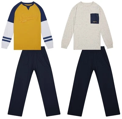 EX UK STORE® Boys Pyjama Sets Long Sleeve Top Bottoms Cotton Sleep Lounge Wear 7 to 15 Years