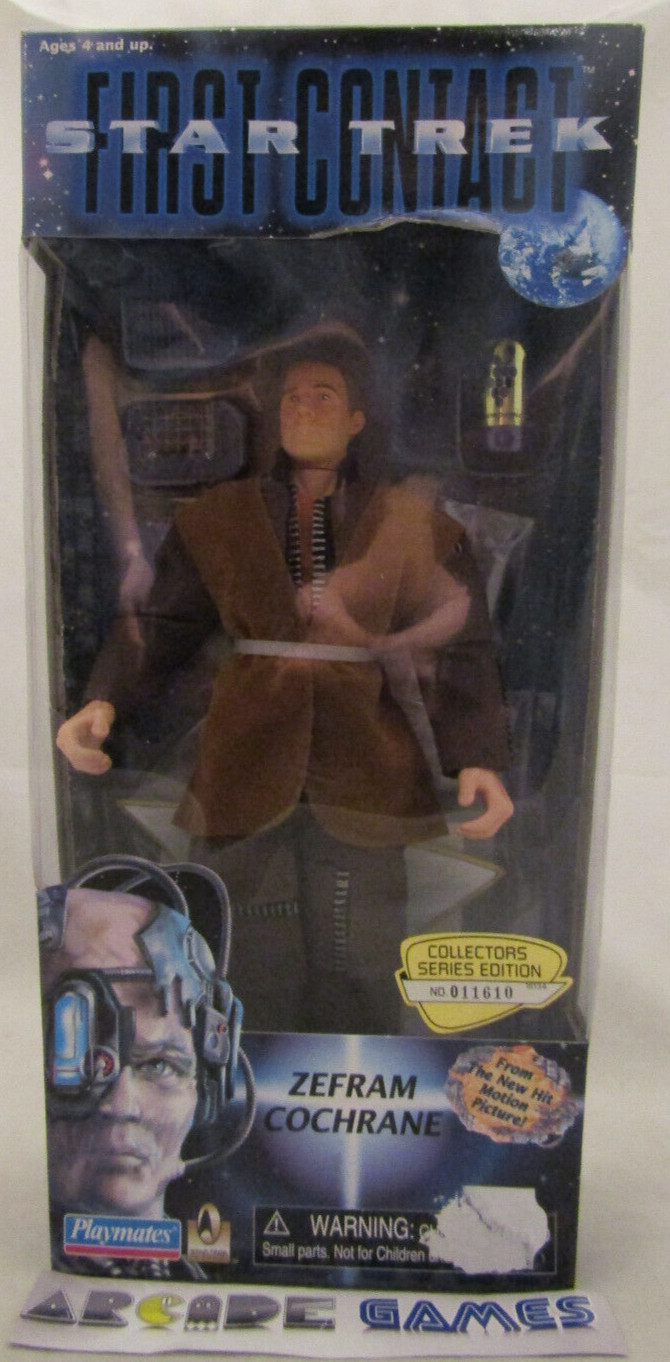 Figurine Star Trek Zefram Cochrane Playmates 1996 de 22 cm pour collectionneur