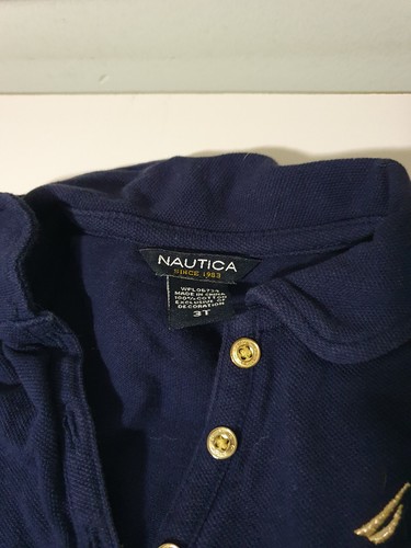 nautica kids dress 3t navy plaid bow - Picture 3 of 4