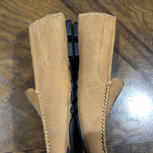 Robert Graham Men's Shoes Suede Cognac Moccasins Loafers Driving Size 9 EUC - Picture 6 of 15