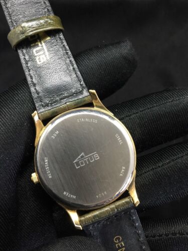 Lotus 9504 calendar watch reloj NOS nuevo 34 mm - Imagen 2 de 3
