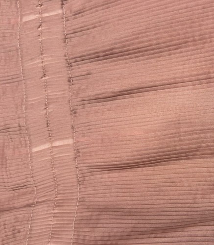 Muñeca bebé rosa malva plisada sin mangas, correas de espagueti, transparente, talla S/M - Imagen 6 de 7