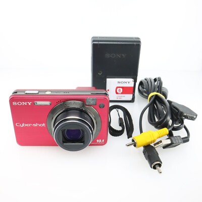 N. Mint] SONY DSC-W170 Red 10.1 MP 5x Zoom Digital Camera