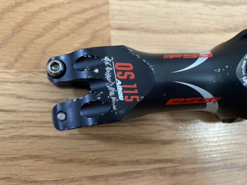 FSA OS 115 ALLOY STEM 90mm /6 deg rise 31.8 BLACK USED - Picture 2 of 8
