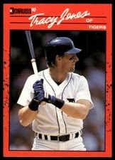 1990 Donruss Baseball Card Tracy Jones Detroit Tigers #636