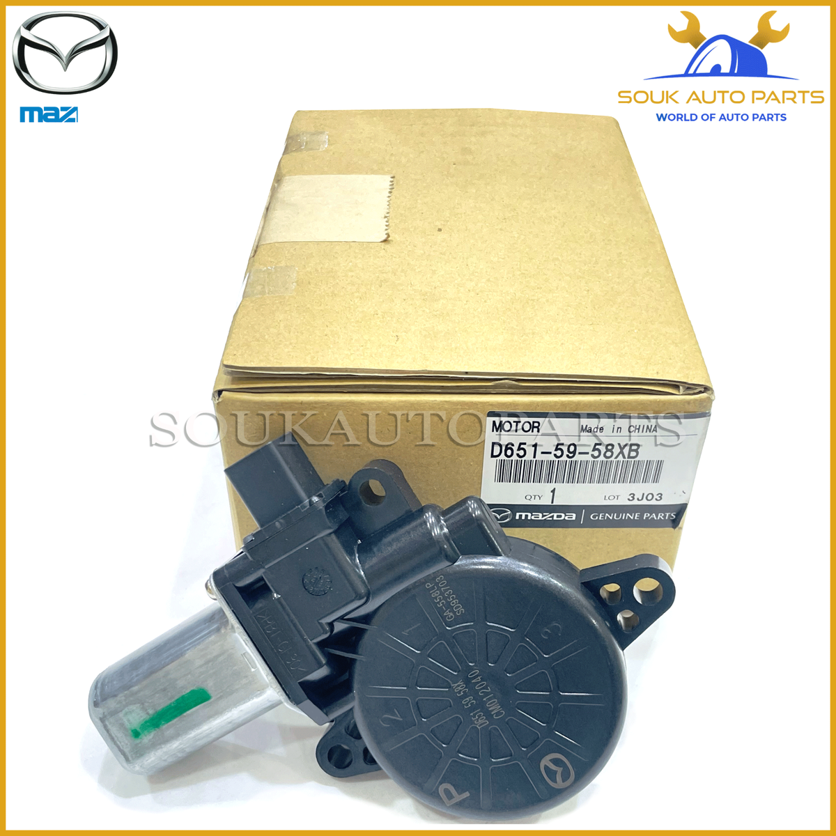 D651-59-58XB Mazda Genuine DRIVER FRONT WINDOW MOTOR D6515958XB