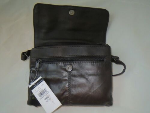 Cartera Bandolera de Cuero Wilson MARRÓN Nueva con Etiqueta - Imagen 3 de 4