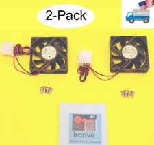 Lot of 2: New YOUNGLIN 60mm 4pin 12VDC 0.18A Desktop PC System Case Cooling Fan