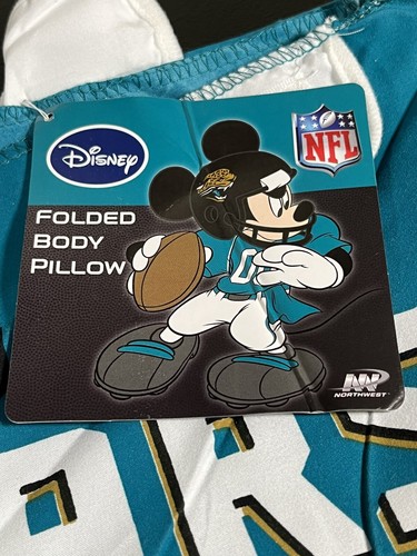 Northwest Disney NFL Jacksonville Jaguars Folding Body Pillow Cover, Mickey NWT - Picture 4 of 6