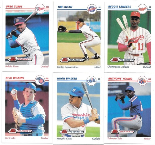 Pre-Rookie Baseball Trading Cards FACTORY SEALED 6 Card Pack 1991 Line Drive - Picture 2 of 3