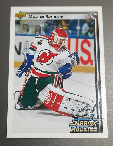 MARTIN BRODEUR - 1992 UPPER DECK - ROOKIE - STAR ROOKIES 🏒 HOCKEY CARD - NJ DEVILS #408 - Bild 1 von 4