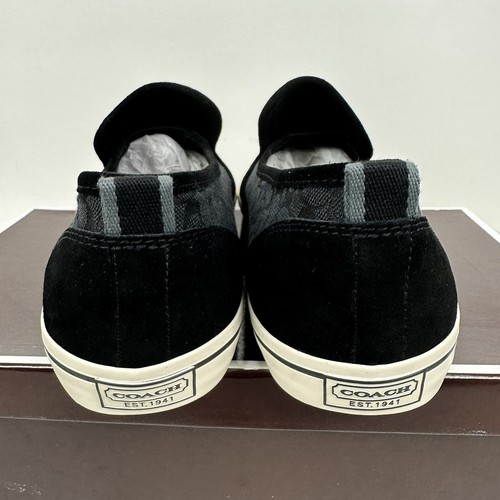 Coach Kenneth Suede Loafers Sneakers Shoes Men’s Size 11 M Black - Picture 4 of 12