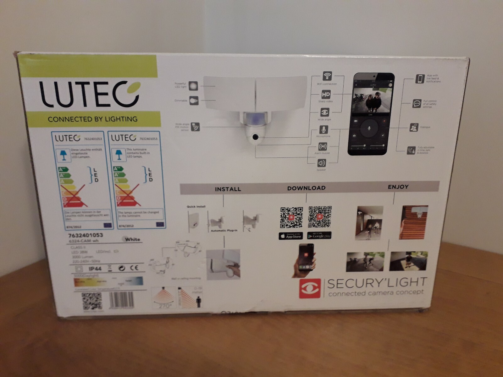 Luz De Seguridad Con Wi-fi Cámara HD, LUTEC libra Luz De Seguridad Con Wi-fi Cámara HD, LUTEC libra