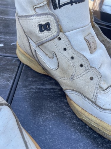 Scarpe Nike Air Driving Force alte bianche nere 1989 classiche originali ottime condizioni taglia 7,5 - Foto 5 di 24