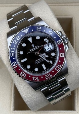 Rolex GMT-Master II Pepsi 40mm Steel Red Blue Ceramic Bezel 126710BLRO