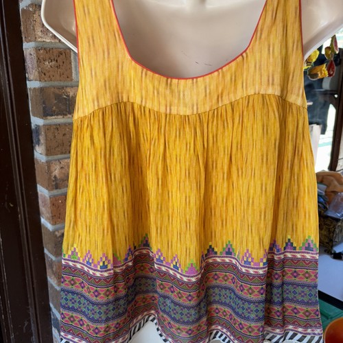 Tanvi Kedia Damen mehrfarbig Azteken-Design Bluse Top Größe Medium - Bild 6 von 10