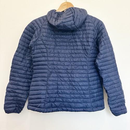 L. L. Bean Ultralight 850 Goose Down Jacket Women’s Blue Size Small Hooded Nylon - Picture 4 of 9