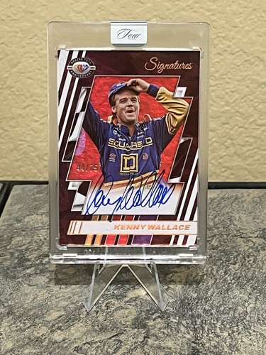 Kenny Wallace Auto /75 2025 Panini NASCAR Turn 4 Racing Card Signature