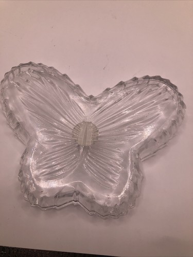 Juego de tocador de cristal Butterfly 3 de 4 piezas, no tiene soporte para anillo - Imagen 10 de 14